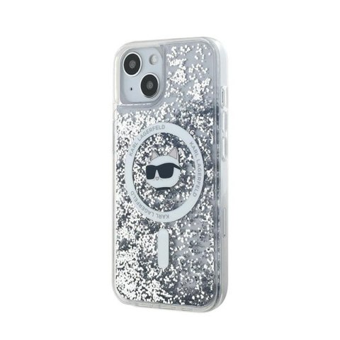 Karl Lagerfeld Liquid Glitter Choupette Head MagSafe - Etui iPhone 14 / 15 / 13 (przezroczysty) Karl Lagerfeld Liquid Glitter Choupette Head MagSafe - Etui iPhone 14 / 15 / 13 (przezroczysty)