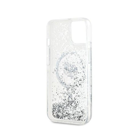 Karl Lagerfeld Liquid Glitter Choupette Head MagSafe - Etui iPhone 14 / 15 / 13 (przezroczysty) Karl Lagerfeld Liquid Glitter Choupette Head MagSafe - Etui iPhone 14 / 15 / 13 (przezroczysty)