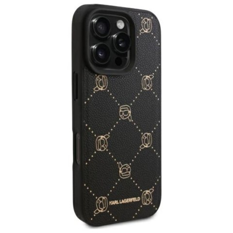 Karl Lagerfeld MagSafe Karl Head - Etui iPhone 16 Pro (czarny) Karl Lagerfeld MagSafe Karl Head - Etui iPhone 16 Pro (czarny)