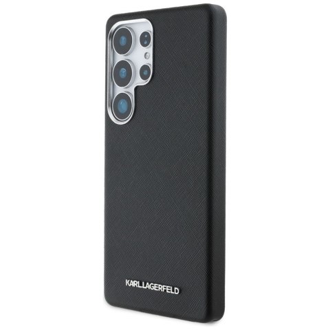 Karl Lagerfeld Saffiano Full Wrapped Elongated Metal Logo MagSafe - Etui do Samsung Galaxy S25 Ultra (czarny) Karl Lagerfeld Saffiano Full Wrapped Elongated Metal Logo MagSafe - Etui do Samsung Galaxy S25 Ultra (czarny)