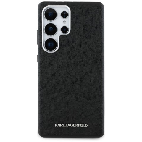 Karl Lagerfeld Saffiano Full Wrapped Elongated Metal Logo MagSafe - Etui do Samsung Galaxy S25 Ultra (czarny) Karl Lagerfeld Saffiano Full Wrapped Elongated Metal Logo MagSafe - Etui do Samsung Galaxy S25 Ultra (czarny)