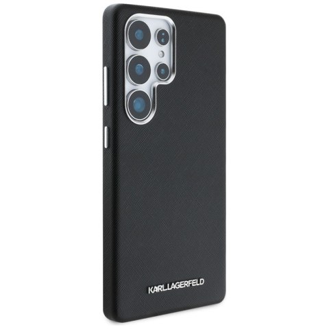 Karl Lagerfeld Saffiano Full Wrapped Elongated Metal Logo MagSafe - Etui do Samsung Galaxy S25 Ultra (czarny) Karl Lagerfeld Saffiano Full Wrapped Elongated Metal Logo MagSafe - Etui do Samsung Galaxy S25 Ultra (czarny)