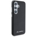 Karl Lagerfeld Saffiano Full Wrapped Elongated Metal Logo MagSafe - Etui do Samsung Galaxy S25+ (czarny)
