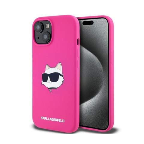 Karl Lagerfeld Silicone Choupette Head MagSafe - Etui iPhone 15 / 14 / 13 (różowy) Karl Lagerfeld Silicone Choupette Head MagSafe - Etui iPhone 15 / 14 / 13 (różowy)