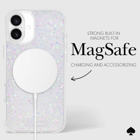 Kate Spade New York Protective MagSafe - Etui iPhone 16 Plus (Chunky Glitter) Kate Spade New York Protective MagSafe - Etui iPhone 16 Plus (Chunky Glitter)