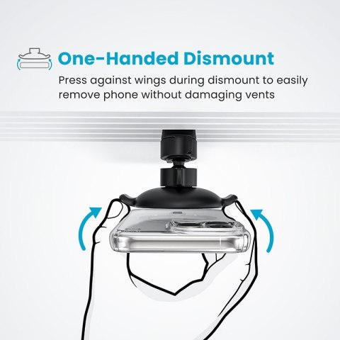 Speck Charging Vent Mount + ClickLock - Uchwyt samochodowy z ładowaniem bezprzewodowym MagSafe (czarny) Speck Charging Vent Mount + ClickLock - Uchwyt samochodowy z ładowaniem bezprzewodowym MagSafe (czarny)