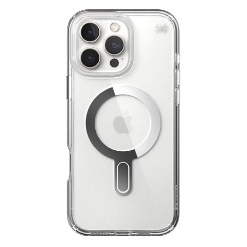 Speck Presidio Perfect-Clear ClickLock & MagSafe - Etui iPhone 16 Pro Max (Clear / Chrome Finish / Serene Silver) Speck Presidio Perfect-Clear ClickLock & MagSafe - Etui iPhone 16 Pro Max (Clear / Chrome Finish / Serene Silver)