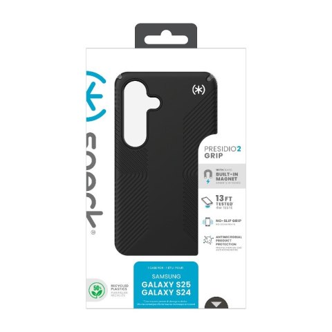 Speck Presidio2 Grip Magnet - Etui Samsung Galaxy S25 / 24 MagSafe (Black/Slate Grey/White) Speck Presidio2 Grip Magnet - Etui Samsung Galaxy S25 / 24 MagSafe (Black/Slate Grey/White)