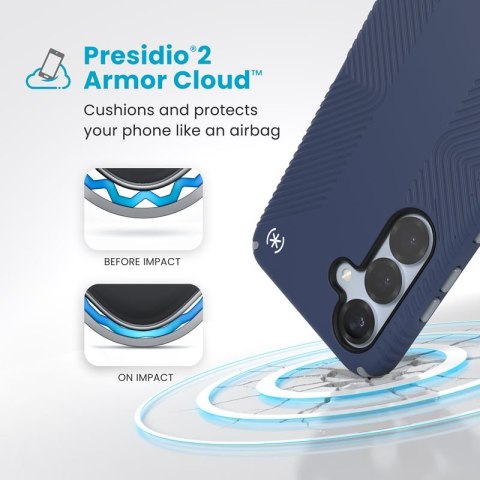 Speck Presidio2 Grip Magnet - Etui Samsung Galaxy S25 / 24 MagSafe (Coastal Blue/Dust Grey/White) Speck Presidio2 Grip Magnet - Etui Samsung Galaxy S25 / 24 MagSafe (Coastal Blue/Dust Grey/White)