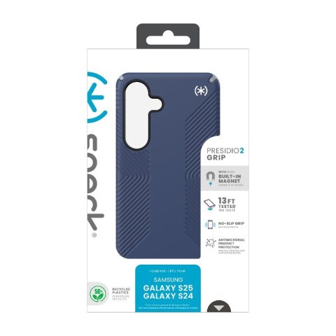 Speck Presidio2 Grip Magnet - Etui Samsung Galaxy S25 / 24 MagSafe (Coastal Blue/Dust Grey/White) Speck Presidio2 Grip Magnet - Etui Samsung Galaxy S25 / 24 MagSafe (Coastal Blue/Dust Grey/White)