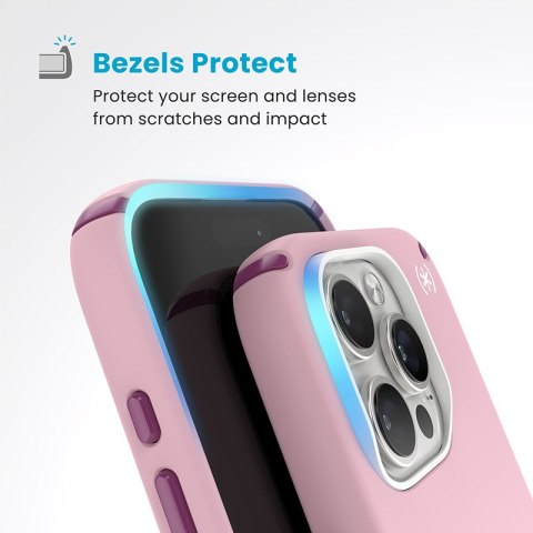 Speck Presidio2 Pro ClickLock & MagSafe - Etui iPhone 16 Pro (Wednesday Pink / Boysenberry Purple / White) Speck Presidio2 Pro ClickLock & MagSafe - Etui iPhone 16 Pro (Wednesday Pink / Boysenberry Purple / White)