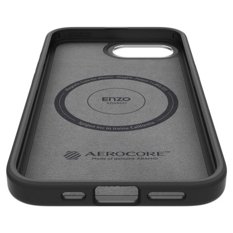 Spigen Enzo Aramid Mag MagSafe - Etui do iPhone 16e (Czarny) Spigen Enzo Aramid Mag MagSafe - Etui do iPhone 16e (Czarny)