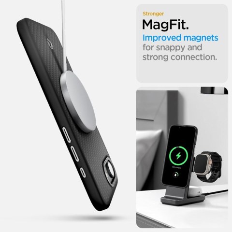 Spigen Enzo Aramid Mag MagSafe - Etui do iPhone 16e (Czarny) Spigen Enzo Aramid Mag MagSafe - Etui do iPhone 16e (Czarny)