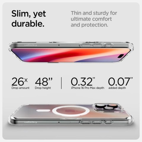 Spigen Ultra Hybrid T Mag MagSafe - Etui do iPhone 16 Pro (Biały) Spigen Ultra Hybrid T Mag MagSafe - Etui do iPhone 16 Pro (Biały)