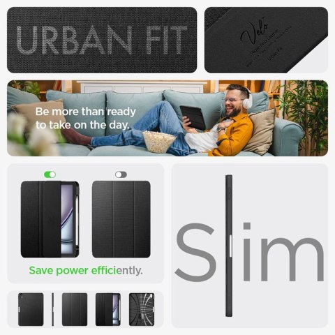 Spigen Urban Fit - Etui do iPad Air 11" M2 (2024) / iPad Air 10.9" (5-4 gen.) (2022-2020) (Black) Spigen Urban Fit - Etui do iPad Air 11" M2 (2024) / iPad Air 10.9" (5-4 gen.) (2022-2020) (Black)