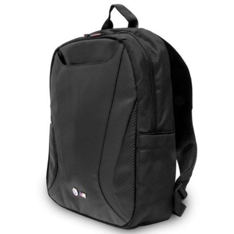 BMW Carbon&Leather Tricolor - Plecak na notebooka 16" (czarny) BMW Carbon&Leather Tricolor - Plecak na notebooka 16" (czarny)