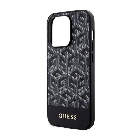 Guess GCube Stripes MagSafe - Etui iPhone 14 Pro (Czarny) Guess GCube Stripes MagSafe - Etui iPhone 14 Pro (Czarny)
