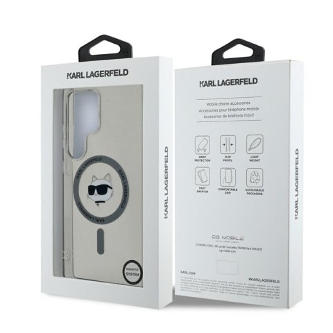 Karl Lagerfeld Button Choupette Head Printed Logo MagSafe - Etui Samsung Galaxy S25 Ultra (czarny) Karl Lagerfeld Button Choupette Head Printed Logo MagSafe - Etui Samsung Galaxy S25 Ultra (czarny)