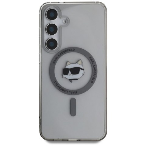 Karl Lagerfeld Button Choupette Head Printed Logo MagSafe - Etui Samsung Galaxy S25 (czarny) Karl Lagerfeld Button Choupette Head Printed Logo MagSafe - Etui Samsung Galaxy S25 (czarny)