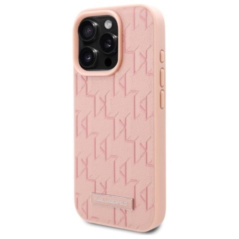 Karl Lagerfeld Hot Stamp MagSafe - Etui iPhone 16 Pro Max (różowy) Karl Lagerfeld Hot Stamp MagSafe - Etui iPhone 16 Pro Max (różowy)