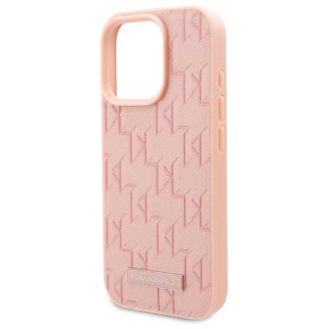 Karl Lagerfeld Hot Stamp MagSafe - Etui iPhone 16 Pro Max (różowy) Karl Lagerfeld Hot Stamp MagSafe - Etui iPhone 16 Pro Max (różowy)