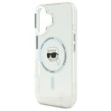 Karl Lagerfeld IML Metal Karl Head MagSafe - Etui iPhone 16 (biały)