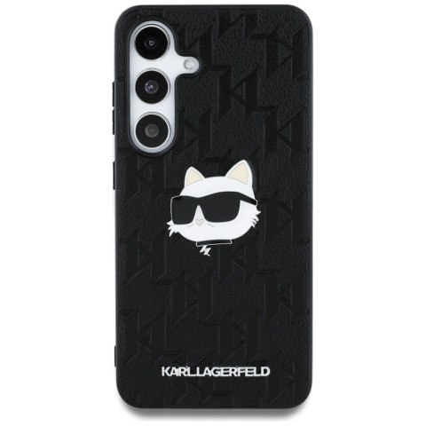 Karl Lagerfeld Leather Monogram Pin Logo Choupette Head - Etui Samsung Galaxy S25+ (czarny) Karl Lagerfeld Leather Monogram Pin Logo Choupette Head - Etui Samsung Galaxy S25+ (czarny)