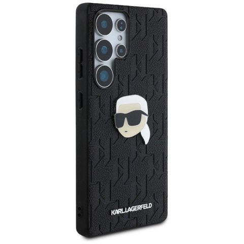 Karl Lagerfeld Leather Monogram Pin Logo Karl Head - Etui Samsung Galaxy S25 Ultra (czarny) Karl Lagerfeld Leather Monogram Pin Logo Karl Head - Etui Samsung Galaxy S25 Ultra (czarny)