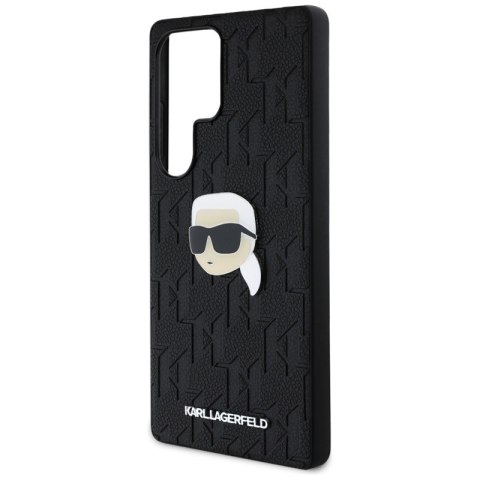 Karl Lagerfeld Leather Monogram Pin Logo Karl Head - Etui Samsung Galaxy S25 Ultra (czarny) Karl Lagerfeld Leather Monogram Pin Logo Karl Head - Etui Samsung Galaxy S25 Ultra (czarny)