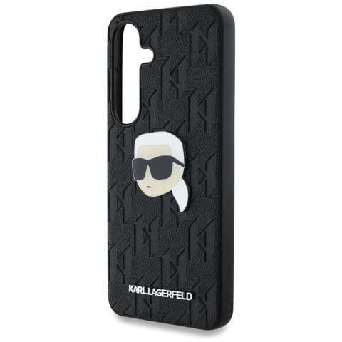 Karl Lagerfeld Leather Monogram Pin Logo Karl Head - Etui Samsung Galaxy S25 (czarny) Karl Lagerfeld Leather Monogram Pin Logo Karl Head - Etui Samsung Galaxy S25 (czarny)