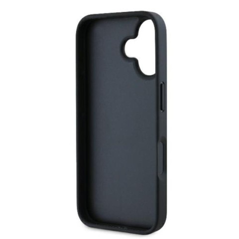 Karl Lagerfeld Monogram Choupette Head Pin - Etui iPhone 16 (czarny) Karl Lagerfeld Monogram Choupette Head Pin - Etui iPhone 16 (czarny)