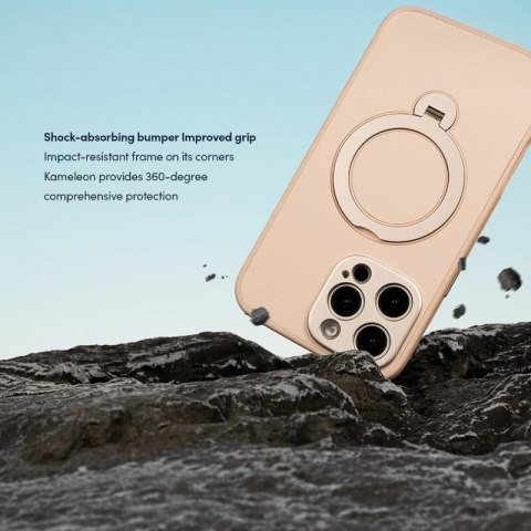 Moshi Kameleon MagSafe - Etui iPhone 16 Pro Max z funkcją podstawki (Shell Pink) Moshi Kameleon MagSafe - Etui iPhone 16 Pro Max z funkcją podstawki (Shell Pink)