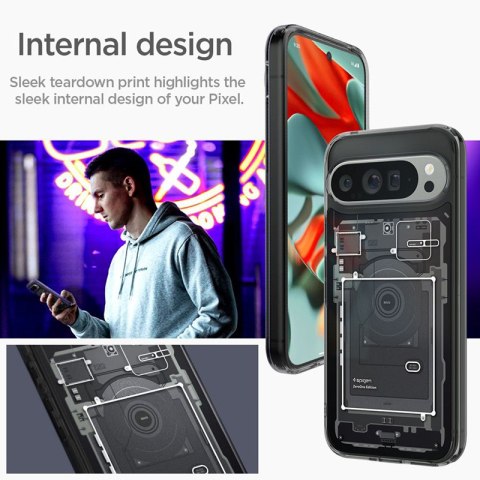 Spigen Ultra Hybrid - Etui do Google Pixel 9 Pro XL (Zero One) Spigen Ultra Hybrid - Etui do Google Pixel 9 Pro XL (Zero One)