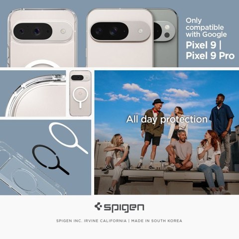 Spigen Ultra Hybrid OneTap Ring MagSafe - Etui do Google Pixel 9 Pro (Biały) Spigen Ultra Hybrid OneTap Ring MagSafe - Etui do Google Pixel 9 Pro (Biały)