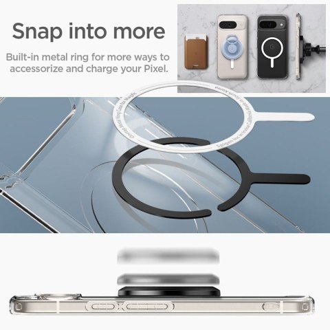 Spigen Ultra Hybrid OneTap Ring MagSafe - Etui do Google Pixel 9 Pro (Biały) Spigen Ultra Hybrid OneTap Ring MagSafe - Etui do Google Pixel 9 Pro (Biały)