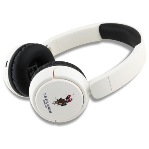 US Polo Assn DH Color Logo - Bezprzewodowe słuchawki nauszne Bluetooth V5.3 (biały) US Polo Assn DH Color Logo - Bezprzewodowe słuchawki nauszne Bluetooth V5.3 (biały)