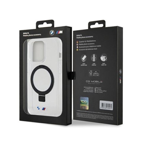 BMW Ring Stand M Collection MagSafe - Etui iPhone 15 Pro (przezroczysty) BMW Ring Stand M Collection MagSafe - Etui iPhone 15 Pro (przezroczysty)