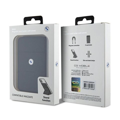 BMW Wallet Cardslot Stand MagSafe Signature Collection - Portfel magnetyczny z funkcją standu (czarny) BMW Wallet Cardslot Stand MagSafe Signature Collection - Portfel magnetyczny z funkcją standu (czarny)