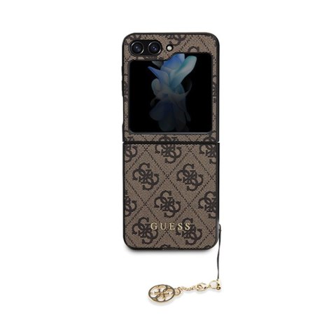 Guess 4G Charms Collection - Etui do Samsung Galaxy Z Flip 5 (brązowy) Guess 4G Charms Collection - Etui do Samsung Galaxy Z Flip 5 (brązowy)