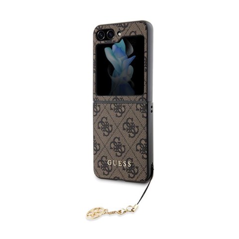 Guess 4G Charms Collection - Etui do Samsung Galaxy Z Flip 5 (brązowy) Guess 4G Charms Collection - Etui do Samsung Galaxy Z Flip 5 (brązowy)