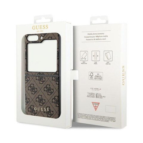 Guess 4G Charms Collection - Etui do Samsung Galaxy Z Flip 5 (brązowy) Guess 4G Charms Collection - Etui do Samsung Galaxy Z Flip 5 (brązowy)