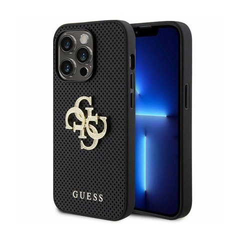 Guess 4G Strass Metal Logo - Etui iPhone 15 Pro Max (srebrny) Guess 4G Strass Metal Logo - Etui iPhone 15 Pro Max (srebrny)