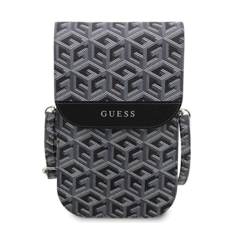 Guess GCube Stripe Phone Bag - Torba z przegrodą na smartfona (czarny) Guess GCube Stripe Phone Bag - Torba z przegrodą na smartfona (czarny)
