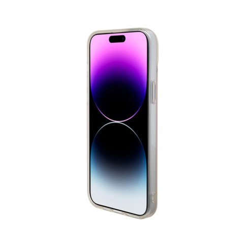 Guess IML Iridescent MagSafe - Etui iPhone 15 Pro (różowy) Guess IML Iridescent MagSafe - Etui iPhone 15 Pro (różowy)