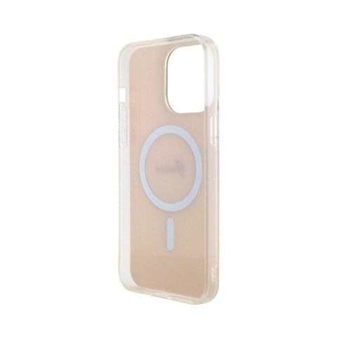 Guess IML Iridescent MagSafe - Etui iPhone 15 Pro (różowy) Guess IML Iridescent MagSafe - Etui iPhone 15 Pro (różowy)