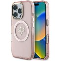 Guess IML Metal Mountain Logo MagSafe - Etui do iPhone 16 Pro (różowy)