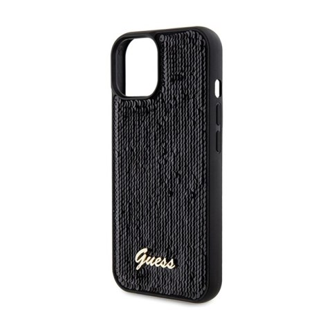 Guess Sequin Script Metal - Etui iPhone 14 (czarny) Guess Sequin Script Metal - Etui iPhone 14 (czarny)