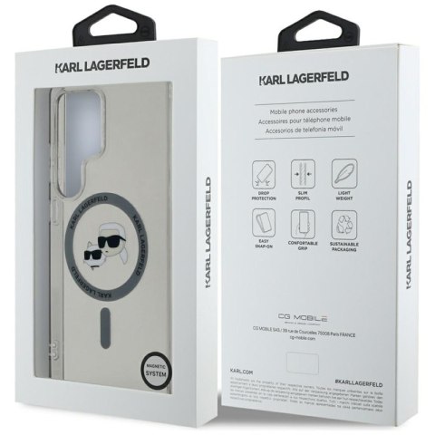 Karl Lagerfeld Button Karl & Choupette Heads Printed Logo MagSafe - Etui Samsung Galaxy S25 Ultra (czarny) Karl Lagerfeld Button Karl & Choupette Heads Printed Logo MagSafe - Etui Samsung Galaxy S25 Ultra (czarny)