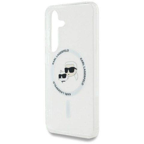Karl Lagerfeld Button Karl & Choupette Heads Printed Logo MagSafe - Etui Samsung Galaxy S25+ (biały) Karl Lagerfeld Button Karl & Choupette Heads Printed Logo MagSafe - Etui Samsung Galaxy S25+ (biały)