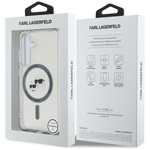 Karl Lagerfeld Button Karl & Choupette Heads Printed Logo MagSafe - Etui Samsung Galaxy S25 (czarny) Karl Lagerfeld Button Karl & Choupette Heads Printed Logo MagSafe - Etui Samsung Galaxy S25 (czarny)